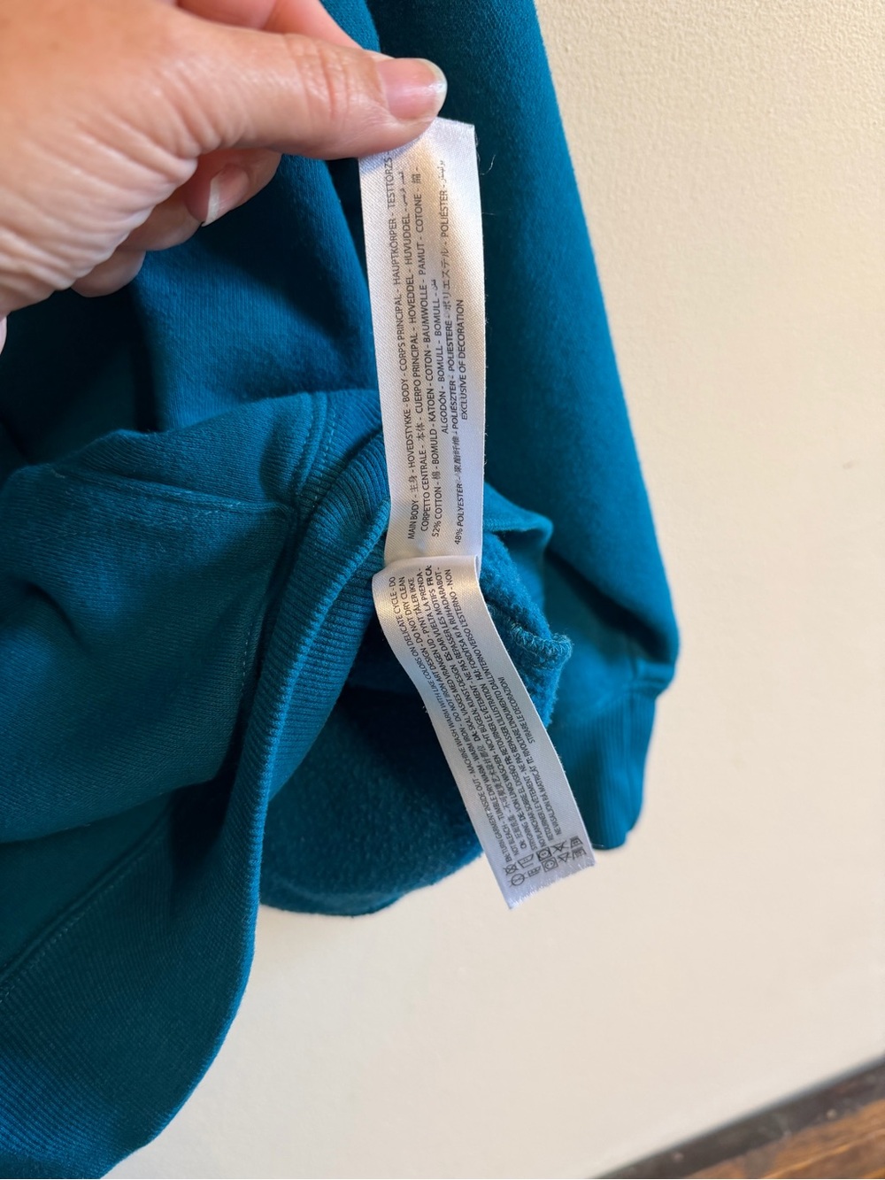 Women’s Teal Hooded Sweatshirt - Teal XL - Picture 9 of 14